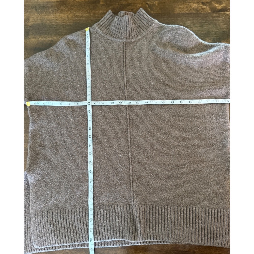 Jessica Simpson Womens Brown Alpaca Blend Mock Neck Seam‎ Sweater Size M - Picture 6 of 6